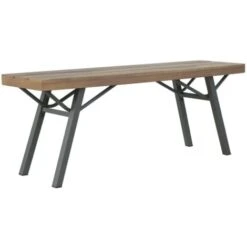 Garden Bench 120 Cm Solid Acacia Wood VidaXL