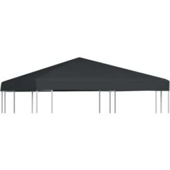 Gazebo Top Cover 310 G/m² 3x3 M Grey VidaXL