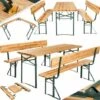 Picnic Table Set With Backrest 2 Benches, 1 Table - Bench Table, Dining Table And Bench Set, Dining Set With Bench