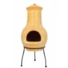 Fireplace Tampico Yellow 31x31x68 Cm Clay RedFire