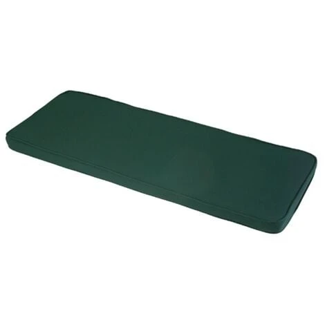 2 Seater Bench Outdoor Garden Furniture Cushion - L116 X W48 X H4 Cm - Forest Green