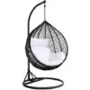 Yaheetech Rattan Hanging Swing Chair With Cushion Wicker Beach Garden Hanging Hammock Seat