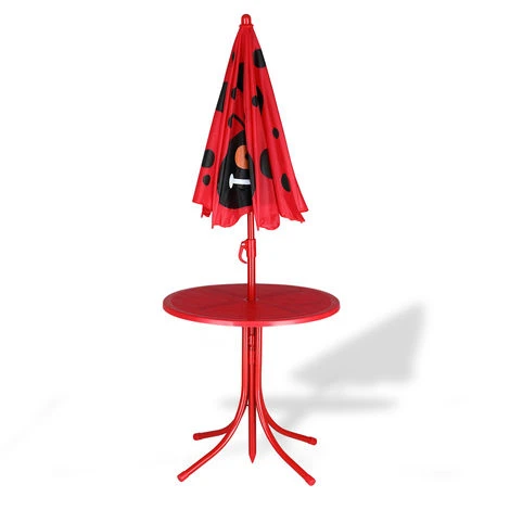 Kids Table And Chairs Set Outdoor Patio Umbrella Set Indoor Outdoor Furniture - Image 4