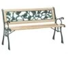 KMS BIRCHTREE Outdoor Wooden 3 Seater Rose Style Garden Bench