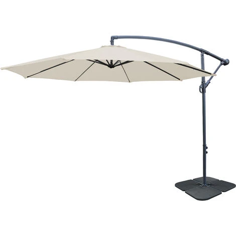 Greenbay Set Of 4 Square Black Parasol Base Stand Weight For Cantilever & Banana Hanging Umbrellas - Image 4