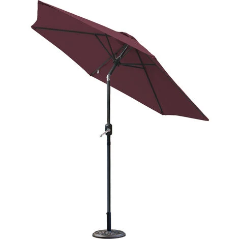 Greenbay 9.5kg Cement Concrete Round Parasol Base Umbrella Stand Weights Garden Outdoor Accessories Rose Pattern Cast Iron Effect - Image 5