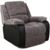 POSTANA GREY FABRIC RECLINER ARMCHAIR
