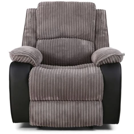 POSTANA GREY FABRIC RECLINER ARMCHAIR - Image 4