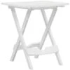 Folding Garden Table 45.5x38.5x50 Cm White VidaXL