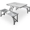 Camping Folding Table And Chairs Set Outdoor Picnic Dining Furniture 88x36x11cm Portable Aluminium 4 Seater Stool