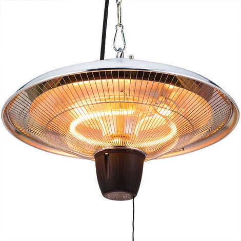 Monzana 1500W Radiant Electric Infrared Halogen Outdoor Ceiling Patio Heater IP24 Waterproof Gazebo BBQ Party Heating - Image 4