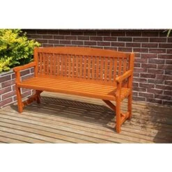 KMS BIRCHTREE Wooden Garden Bench WGB02 Natural