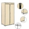 Hommoo Wardrobe Cream 75x50x160 Cm VD23552