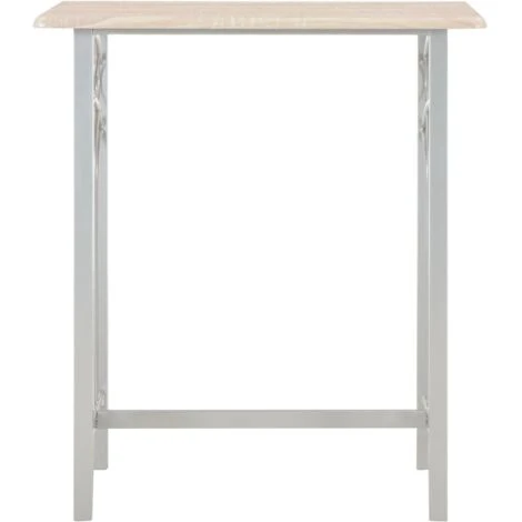 Hommoo 3 Piece Bar Set Wood And Steel VD24936 - Image 3