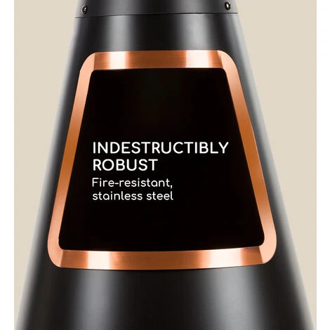 Blumfeldt Volantis Cupric Garden Fireplace Stainless Steel Black - Image 4