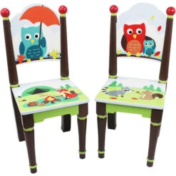 Fantasy Fields Enchanted Woodland Childrens Wooden Chair Set (no Table) TD--11740