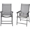 Livingandhome Set Of 2 Black Garden Folding Chair