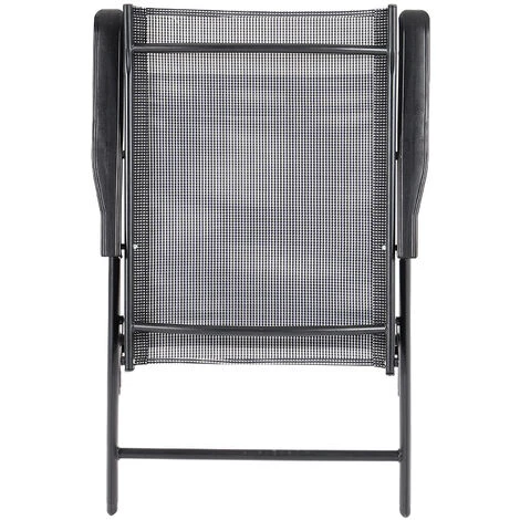 Livingandhome Set Of 2 Black Garden Folding Chair - Image 4