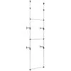 Telescopic Wardrobe System With Rods Aluminium VidaXL