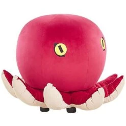 Kids Sea Animal Stool Velvet Children's Pouffe Playroom Red Octopus