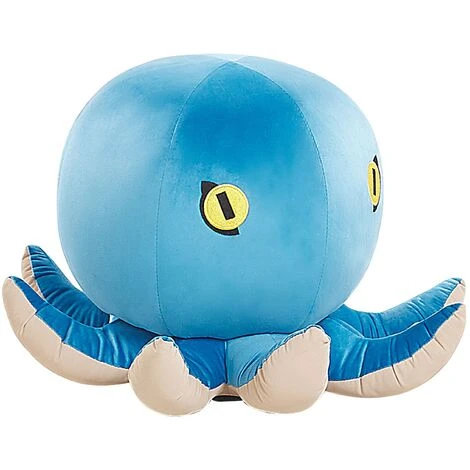 Kids Sea Animal Stool Velvet Children's Pouffe Playroom Blue Octopus