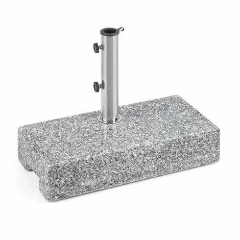 Blumfeldt Schirmherr 25HSQ Sun Umbrella Stand 25 Kg Terrace Granite Grey Polished
