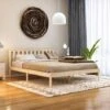 Milan 5ft King Size Solid Pine Wood Bed Frame, Low Foot End, Pine, 200 X 150 Cm