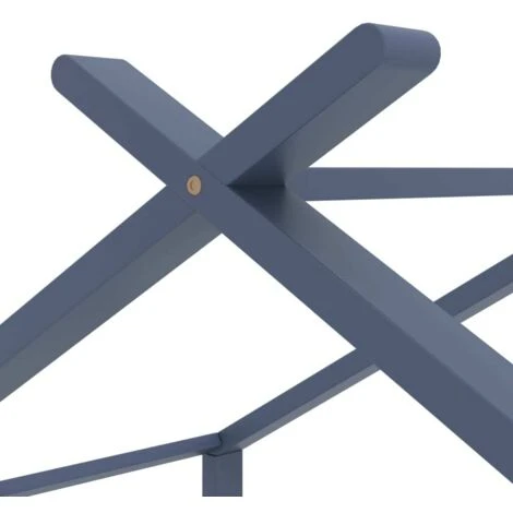 Kids Bed Frame Grey Solid Pine Wood 70x140 Cm VidaXL - Image 5