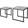 SoBuy Nesting Tables, Set Of 2 Coffee Table Side Table End Table,FBT42-HG