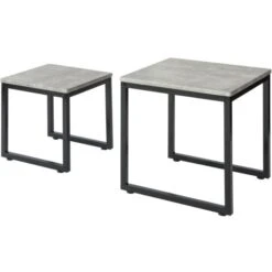 SoBuy Nesting Tables, Set Of 2 Coffee Table Side Table End Table,FBT42-HG