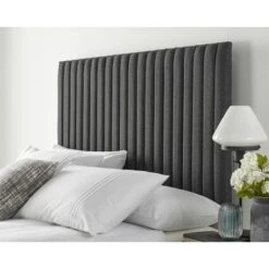 Catherine Lansfield Soho Collection Headboard, Charcoal - Headboard Size Single (90x190)