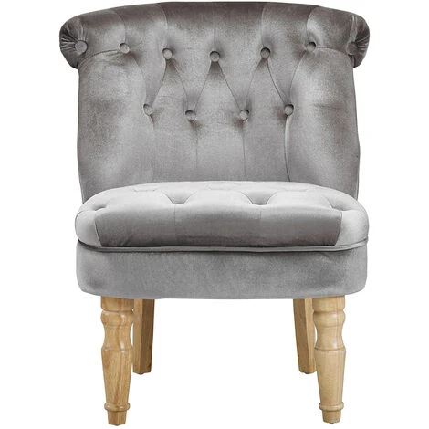 Lottie Chair Silver Velvet