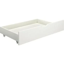 Bed Drawers 2 Pcs White Solid Pine Wood VidaXL
