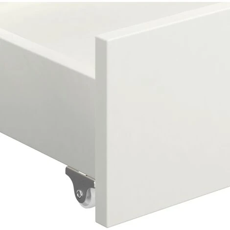 Bed Drawers 2 Pcs White Solid Pine Wood VidaXL - Image 5