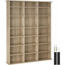 Shelf Stevie - Bookshelf, Bookcase, Wooden Bookcase - Wood Light, Oak Sonoma