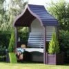 AFK Orchard Arbour Wooden Garden Seat Chair Lavender Purple & Stone FSC