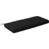 Outsunny Garden Bench Cushion 2 Seater Seat Pad Indoor& Outdoor Use Black