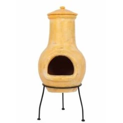 RedFire Fireplace Tampico Yellow 31x31x68 Cm Clay