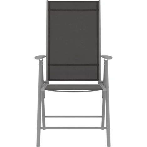 Folding Garden Chairs 4 Pcs Textilene Black VidaXL - Image 4