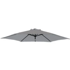 Greenbay Replacement Fabric Garden Parasol Canopy Cover For 2.5m 6 Arm Parasol - Grey