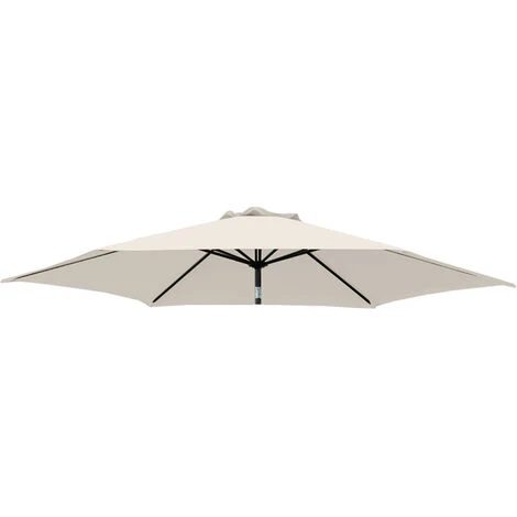 Greenbay Replacement Fabric Garden Parasol Canopy Cover For 3m 8 Arm Parasol - Cream