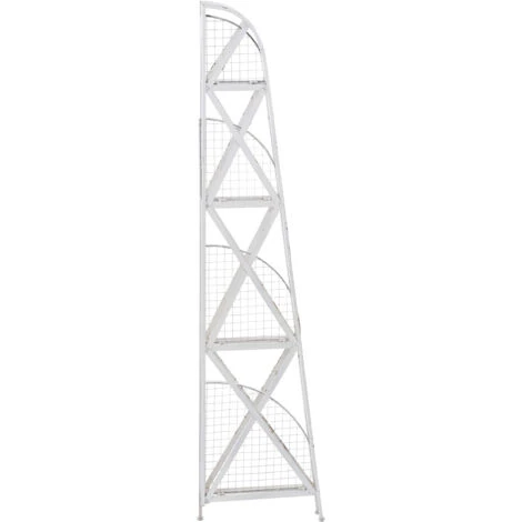 Premier Housewares New York Loft 4 Tier Distressed Shelf Unit - Image 3