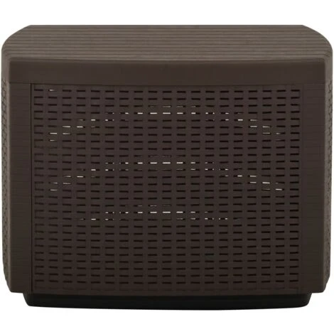 Garden Table Mocha 53x53x40 Cm Plastic VidaXL - Image 2