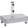 Umbrella Base Light Grey 45x25x8.3 Cm Granite VidaXL