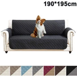 Sofa Cover Reversible Sofa Cover Water Resistant Sofa Cover With Foam Sticks Elastic Straps Pet Furniture Protector Kids Children Dog Cat