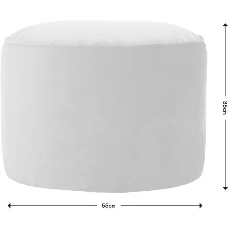 Icon Milano Velvet Pouffe, Bean Bag Footstool - Image 5