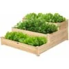 3 Tier Wooden Raised Garden Bed Elevated Planter Box Kit For Vegetable & Flower