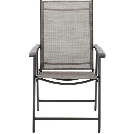 Livingandhome Set Of 2 Brown Garden Patio Folding Chairs - Image 3