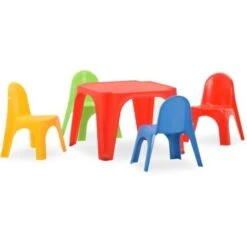 Children's Table And Chair Set PP VidaXL