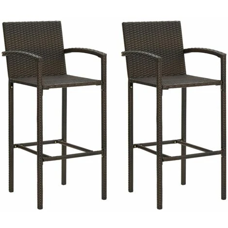 3 Piece Garden Bar Set Brown VidaXL - Image 4